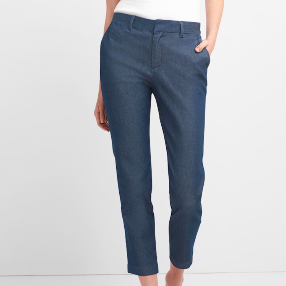 GAP dark denim like new slim city 12 R ankle jeans